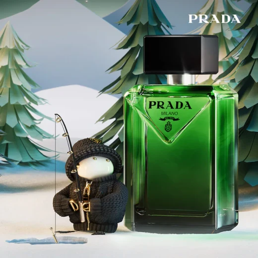 طقم هدايا برادا باراديغم أو دو بارفان، عطر خشبي عنبري، 50 مل + 10 مل - Image 3