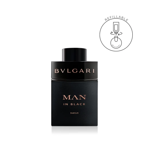 عطر بولغاري مان إن بلاك، 100 مل، تصميم كثيف وغامض وقابل لإعادة التعبئة - Image 3