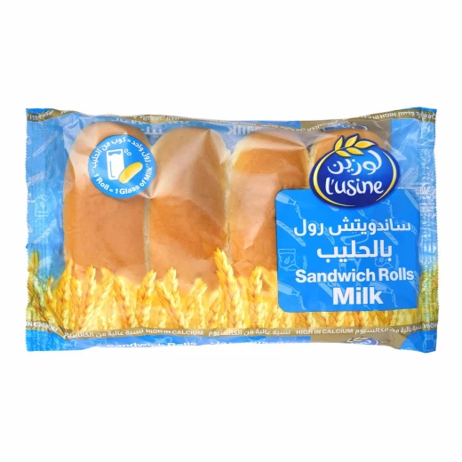 خبز حليب لو.ين للساندويتش (200 غرام)، خبز غني فائق النعومة ولذيذ للساندويتشات المالحة أو الحلوة | لفائف طازجة وهشة مشبعة بالحليب خبز حليب لو.ين للساندويتش (200 غرام)، خبز غني فائق النعومة ولذيذ للساندويتشات المالحة أو الحلوة | لفائف طازجة وهشة مشبعة بالحليب