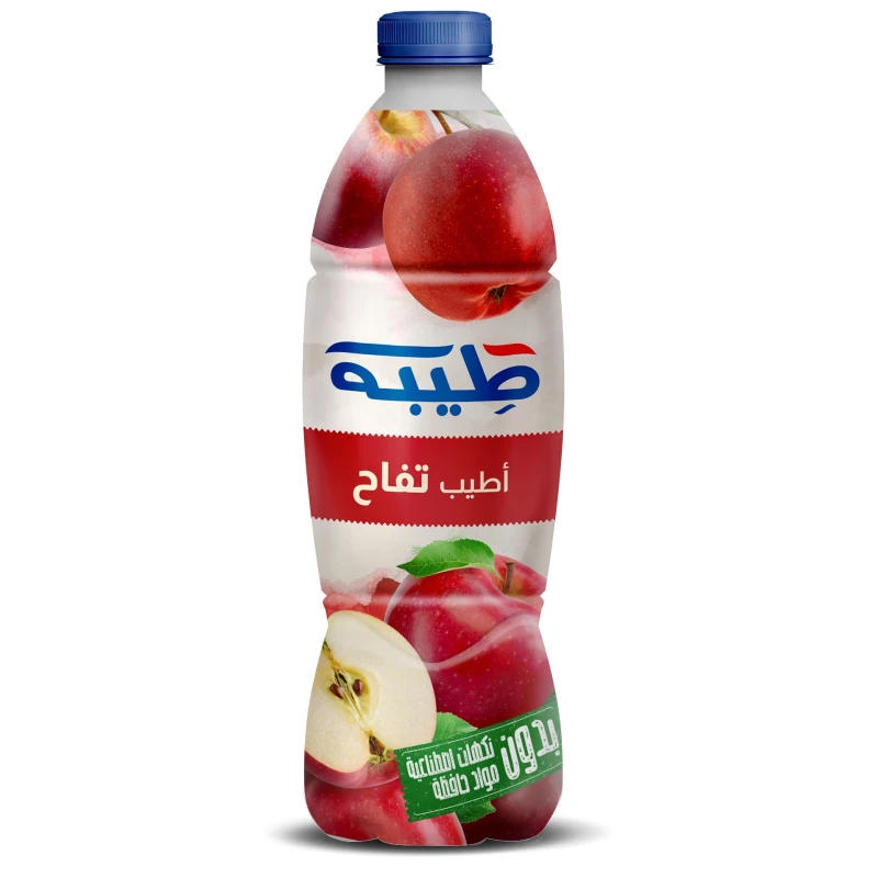 عصير تفاح طيبة: 1.4 لتر من الانتعاش للجميع! استمتع بالطعم الطبيعي المنعش لهذا المشروب اللذيذ. مثالي للحفلات والاستمتاع اليومي - طيبة