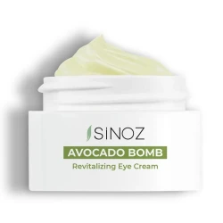 Sinoz Avocado Bomb Revitalizing Eye Cream 15ml, Hydrates, Reduces Puffiness, Dark Circles