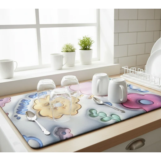 Cute 3D Character Dish Drying Mats | Absorbent Surface Protectors – 32 cm x 42 cm Cute 3D Character Dish Drying Mats | Absorbent Surface Protectors – 32 cm x 42 cm