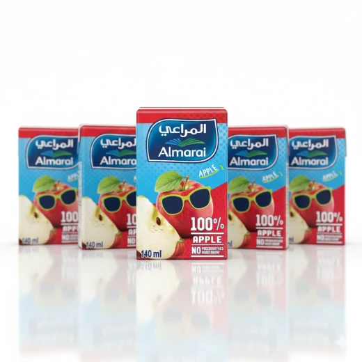 عصير التفاح المراعي 140 مل عبوة من 6، مشروب منعش ومغذي للأطفال عصير التفاح المراعي 140 مل عبوة من 6، مشروب منعش ومغذي للأطفال