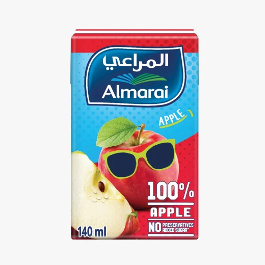 عصير التفاح المراعي 140 مل عبوة من 6، مشروب منعش ومغذي للأطفال - المراعي - Image 2