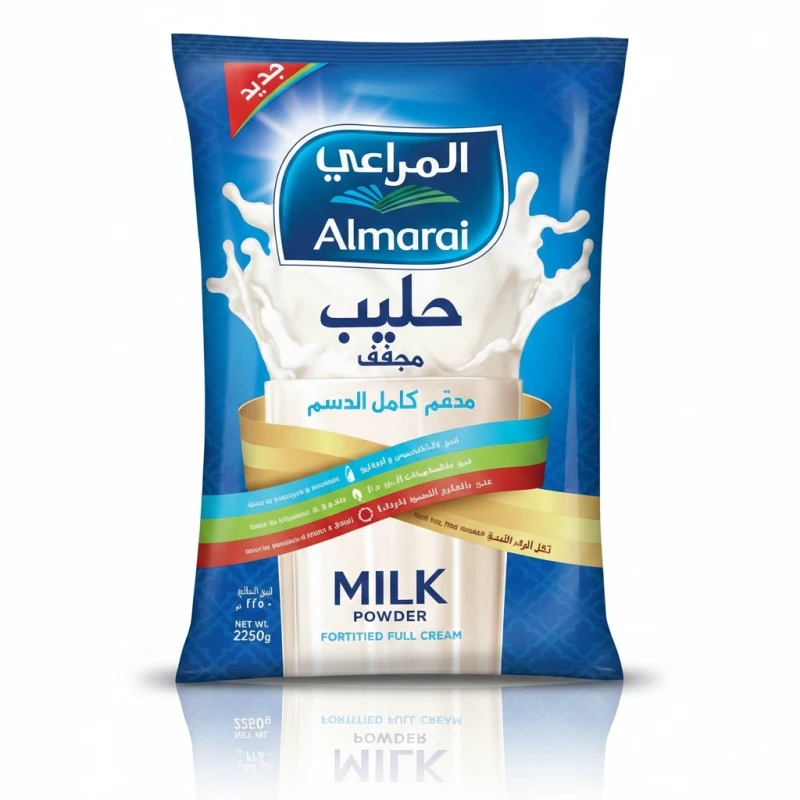 مسحوق حليب المراعي كيس 2.25 كجم، حليب كامل الدسم لتغذية صحية، حجم عائلي - المراعي