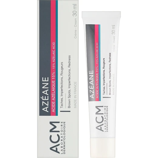 ACM Azéane Cream 15% Azelaic Acid, Reduces Blemishes, Redness, and Dark Spots, 30 ml