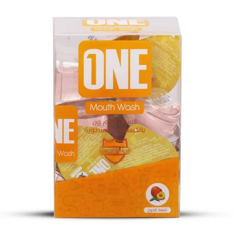 The One Touch Peach Flavor Mouthwash Capsules 20 Count 15ml Fresh Breath - One