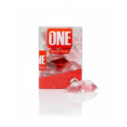 One Strawberry Flavor Mouthwash Capsules 20 Count 15ml Fresh Breath