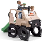 زحليقة ومتسلق Step2 Safari Truck Climber للأطفال، تصميم شاحنة سفاري ممتع وآمن للعب الخارجي، بأبعاد تقريبية 155 × 216 × 107 سم (ارتفاع × عرض × عمق)، مثالية لتنمية النشاط الحركي واللعب التفاعلي - Step2
