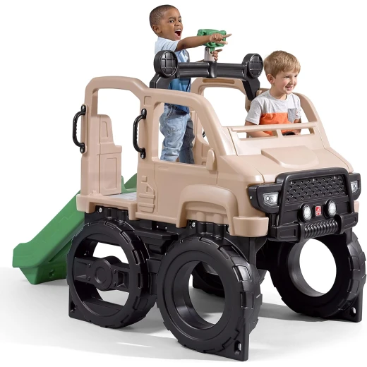 زحليقة ومتسلق Step2 Safari Truck Climber للأطفال، تصميم شاحنة سفاري ممتع وآمن للعب الخارجي، بأبعاد تقريبية 155 × 216 × 107 سم (ارتفاع × عرض × عمق)، مثالية لتنمية النشاط الحركي واللعب التفاعلي زحليقة ومتسلق Step2 Safari Truck Climber للأطفال، تصميم شاحنة سفاري ممتع وآمن للعب الخارجي، بأبعاد تقريبية 155 × 216 × 107 سم (ارتفاع × عرض × عمق)، مثالية لتنمية النشاط الحركي واللعب التفاعلي