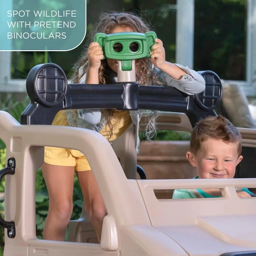 زحليقة ومتسلق Step2 Safari Truck Climber للأطفال، تصميم شاحنة سفاري ممتع وآمن للعب الخارجي، بأبعاد تقريبية 155 × 216 × 107 سم (ارتفاع × عرض × عمق)، مثالية لتنمية النشاط الحركي واللعب التفاعلي - Step2 - Image 2