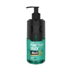 Nishman Pure Touch 3-in-1 Shower Gel Body, Face, and Hair Cleanser 480ml