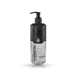 NISHMAN Easy Shave Transparent Shaving Gel 400ml, Professional Barber Use