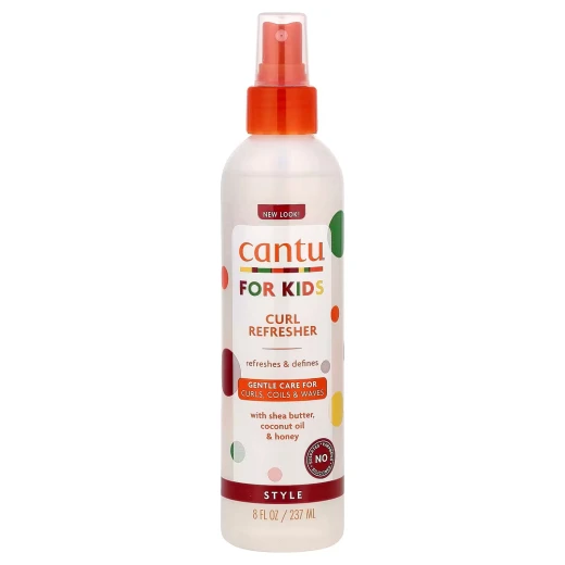 Cantu Kids Curl Refresher 237 ml, Hydrating Leave-In Spray for Curly Hair, Shea Butter Formula