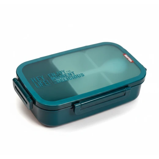 3-Compartment Kids Lunch Box with Spoon – Leak Proof Bento Box