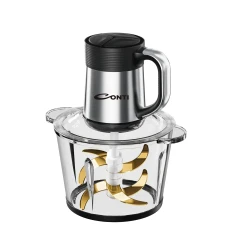 CONTI Chopper 3L Glass Bowl Food Processor 500W for Kitchen Prep, Powerful Performance and Versatile Food Preparation