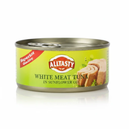 Altasty White Tuna in Olive Oil and Black Pepper 170g Canned Fish, Delicious Flaked Tuna, Perfect for Salads, Sandwiches and Quick Meals, Convenient and Ready to Eat