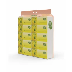 Al Qutta Fine Facial Tissues 140 Count x 10, Ultra Soft and Highly Absorbent for Everyday Use, Gentle on Skin, Convenient Box for Home or Office, 2 Ply