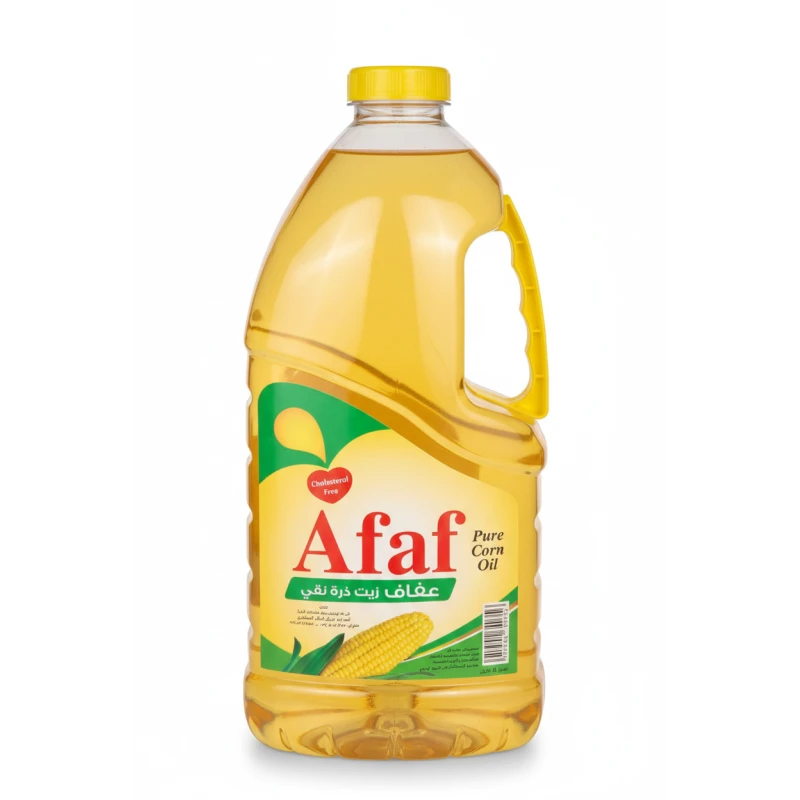 Afaf Pure Corn Oil (2.9L) – 100% Cholesterol-Free Premium Cooking & Frying Oil - Afaf