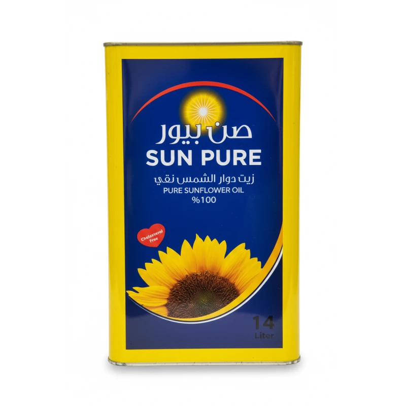 Sun Pure 100% Pure Sunflower Oil (14L) – Cholesterol-Free Bulk Cooking Essential - Afaf