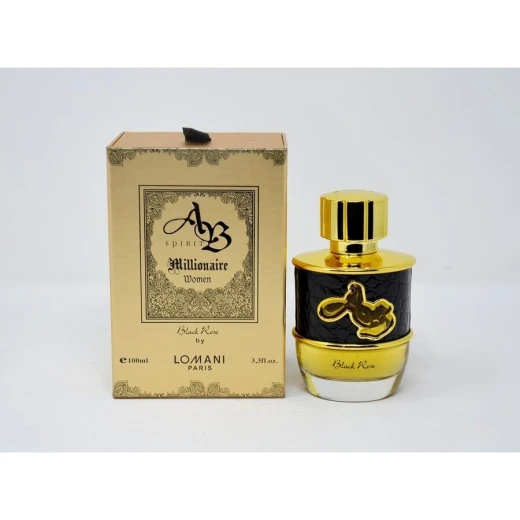 Lomani AB Millionaire Black Rose Women's Perfume 100ml: A Luxurious Eau de Parfum with Captivating Floral Notes, Perfect for Evening Wear, Presented in an Elegant Bottle, 100ml Lomani AB Millionaire Black Rose Women's Perfume 100ml: A Luxurious Eau de Parfum with Captivating Floral Notes, Perfect for Evening Wear, Presented in an Elegant Bottle, 100ml