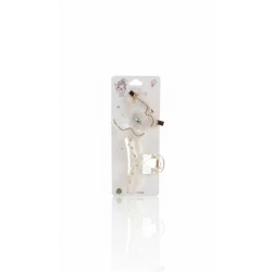 A luxurious crystal hair clip with an elegant and sparkling butterfly design, adorned with shimmering stones that add a distinctive feminine touch to your look. Suitable for special occasions, evenings out, and everyday wear, it's lightweight and securely holds your hair, giving you an attractive and modern hairstyle with ease