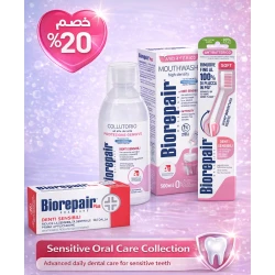 Biorepair Sensitive Oral Care Set – Immediate Sensitivity Relief with Enamel-Repairing microRepair Technology