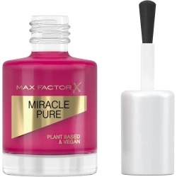 Max Factor Miracle Pure Nail Enamel Sweet Plum 320, Vegan Formula, Long Lasting Color, Chip Resistant, 12 Milliliters Bottle, Suitable for All Skin Tones