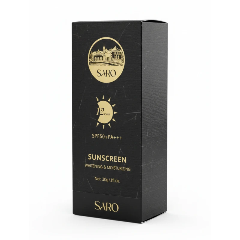 SARO SPF 50+ PA+++ Multi-Action Sunscreen (30g) – 12-Hour Protection with Whitening and Intense Hydration - Saro Cosmetics
