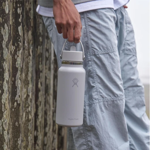 زجاجة هيدرو فلاسك 32 أونصة بفوهة واسعة من الفولاذ المقاوم للصدأ، بيرش، قارورة مياه معزولة - هايدرو فلاسك - Image 4