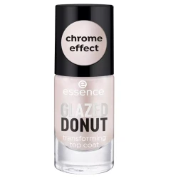 Essence Glazed Donut Transforming Top Coat Silver Chrome Finish 8ml for Nails