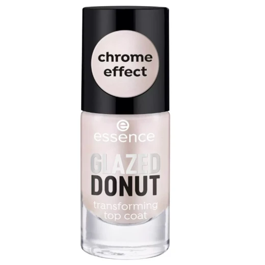 Essence Glazed Donut Transforming Top Coat Silver Chrome Finish 8ml for Nails