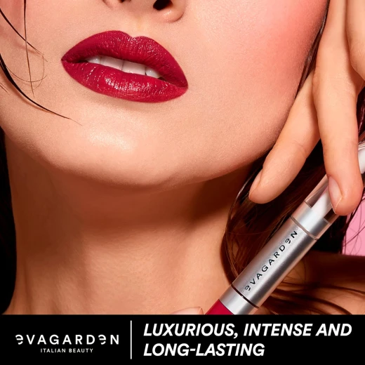 EVAGARDEN Ultra Lasting Lipstick - with Moisturizing Gloss - Long Wear, Perfect Adherence and Color Diffusion - Fast Drying and No-Transfer Effect - Non-Sticky Finish - 710 Watermelon - 0.13 oz - Evagarden - Image 3