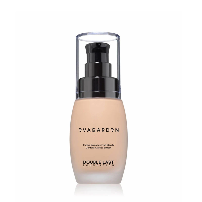 Evagarden Double Last Foundation 160 Winter Wheat Full Coverage Long-Lasting 30ml - Evagarden