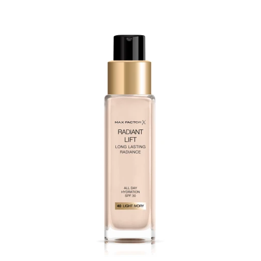 مكياج كريم أساس ماكس فاكتور Radiant Lift رقم 040 لايت ايفوري 30 مل، تغطية تدوم طويلاً، تركيبة مرطبة - Image 2