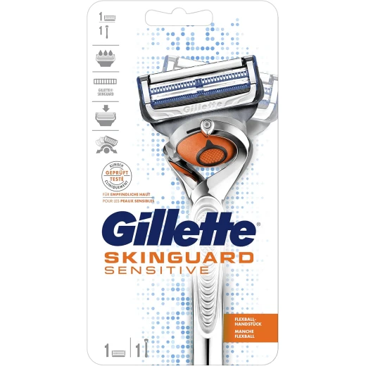 Gillette Skinguard Sensitive Razor Flexball for Men, Gentle Shave, 1 Count Gillette Skinguard Sensitive Razor Flexball for Men, Gentle Shave, 1 Count