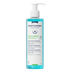 ISIS PHARMA Teen Derm Gel Sensitive Skin 250ml Gentle Cleanser for Acne-Prone Skin