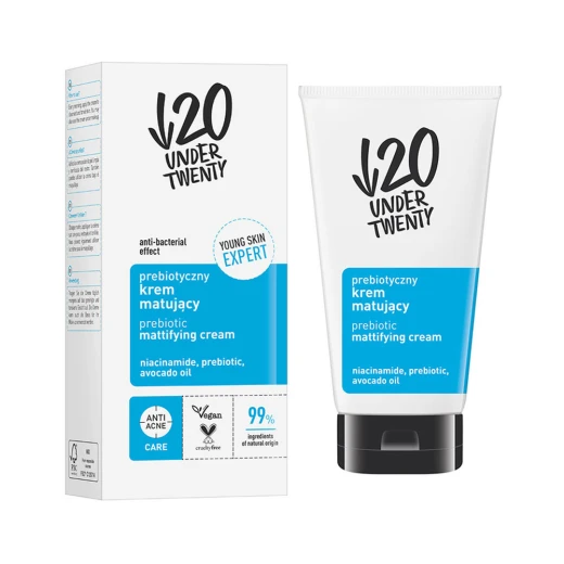 Under Twenty Prebiotic Mattifying Cream 50ml for Oily and Combination Skin