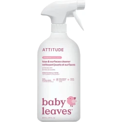 ATTITUDE Baby & Kids Toy Cleaner Spray, EWG Verified, Multi-Surface, Unscented 27.1 Fl Oz