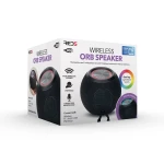 مكبر صوت Orb اللاسلكي المحمول لون برتقالي، أضواء LED متغيرة الألوان
