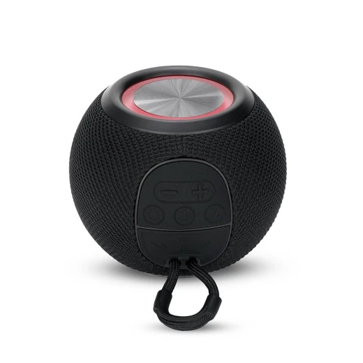 مكبر صوت Orb اللاسلكي المحمول لون برتقالي، أضواء LED متغيرة الألوان - Image 3