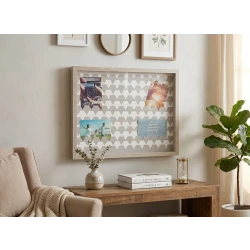 A luxurious 55x54 cm gray wooden frame with a classic and elegant design that adds a warm and sophisticated touch to your home decor. Made from high-quality materials to ensure durability and long-lasting use, it's ideal for displaying photos, artwork, and decorating walls in a simple yet attractive style