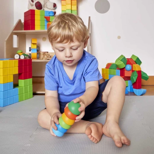 مجموعة بناء مغناطيسية Geomag Magicube RE Blocks Stacking 6 قطع 6 قطع عمر 1+ - Image 6