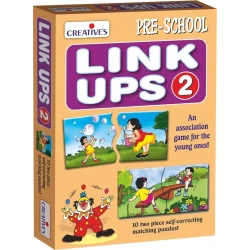 Creative's Link Ups -2 | an Association Game for The Pre-Schoolers | Aim is to Identify Pieces of Pictures and Link Them Correctly | Logical Thinking and Problem Solving for Ages 2 & UP