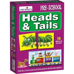 Creative's Educational Early Years Heads and Tails Matching Puzzle Game for Toddlers