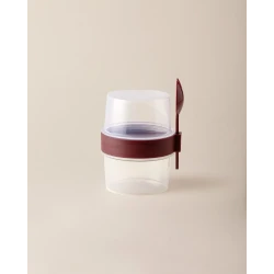 Madame Coco Alice Snack Container Mürdüm 400 ml, Plastic Food Storage
