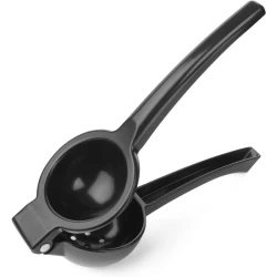APS Citrus Press Lemon and Lime Squeezer Black Powder Coated Aluminum for Cocktails