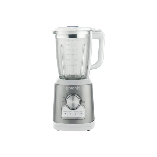 Gorenje B1400E خلاط طعام 1400 واط – خلاط مطبخ قوي مع وعاء زجاجي 1.75 لتر و6 شفرات ستانلس ستيل وبرامج متعددة لعمل العصائر والسموذي وتكسير الثلج بسرعة 32000 دورة في الدقيقة للاستخدام المنزلي