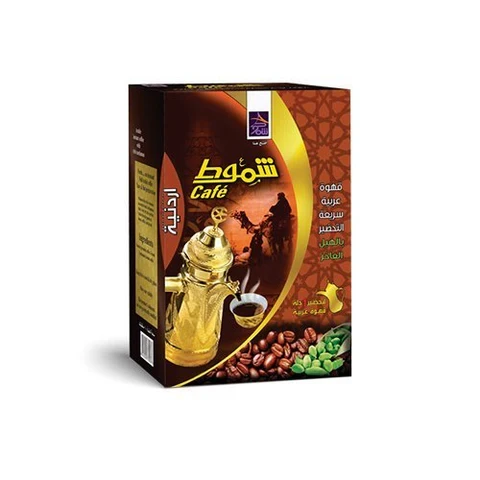 \قهوة شموط العربية الأردنية سريعة التحضير 25 غرام × 10 أظرف قهوة عربية فاخرة بالهيل بنكهة أصيلة ورائحة غنية