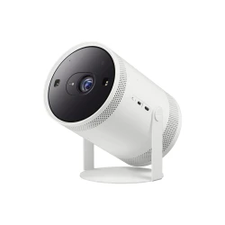 Samsung The Freestyle 2nd Gen Smart Portable Projector SP‑LFF3CLAXXTW Full HD 1080p Portable Projector with 100-Inch Screen, Smart TV Powered by Tizen, Auto Keystone & Auto Focus, 360° Speaker, Wi-Fi & Bluetooth Streaming Home Cinema Projector